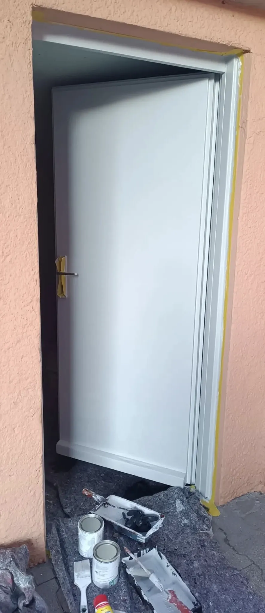 Tür streichen und renovieren